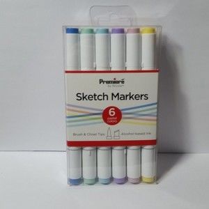 Dual Sided Sketch Markers Pastel Colors